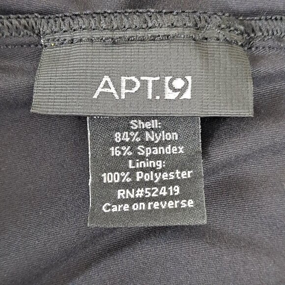 Apt 9 Size Small Black Halter Tankini Top Decorative Cutout Details at Hem NWT - Picture 11 of 14